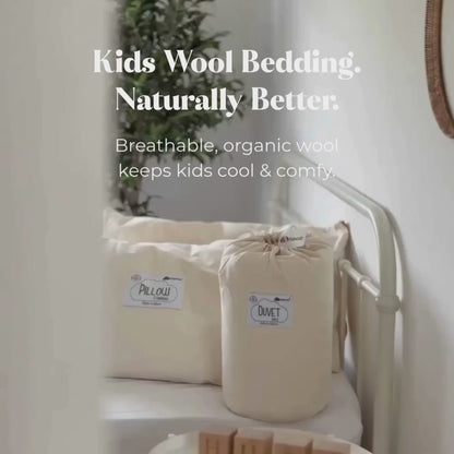 Organic Cotton & Wool Kids Standard Pillow