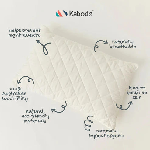 Organic Cotton & Wool Kids Standard Pillow