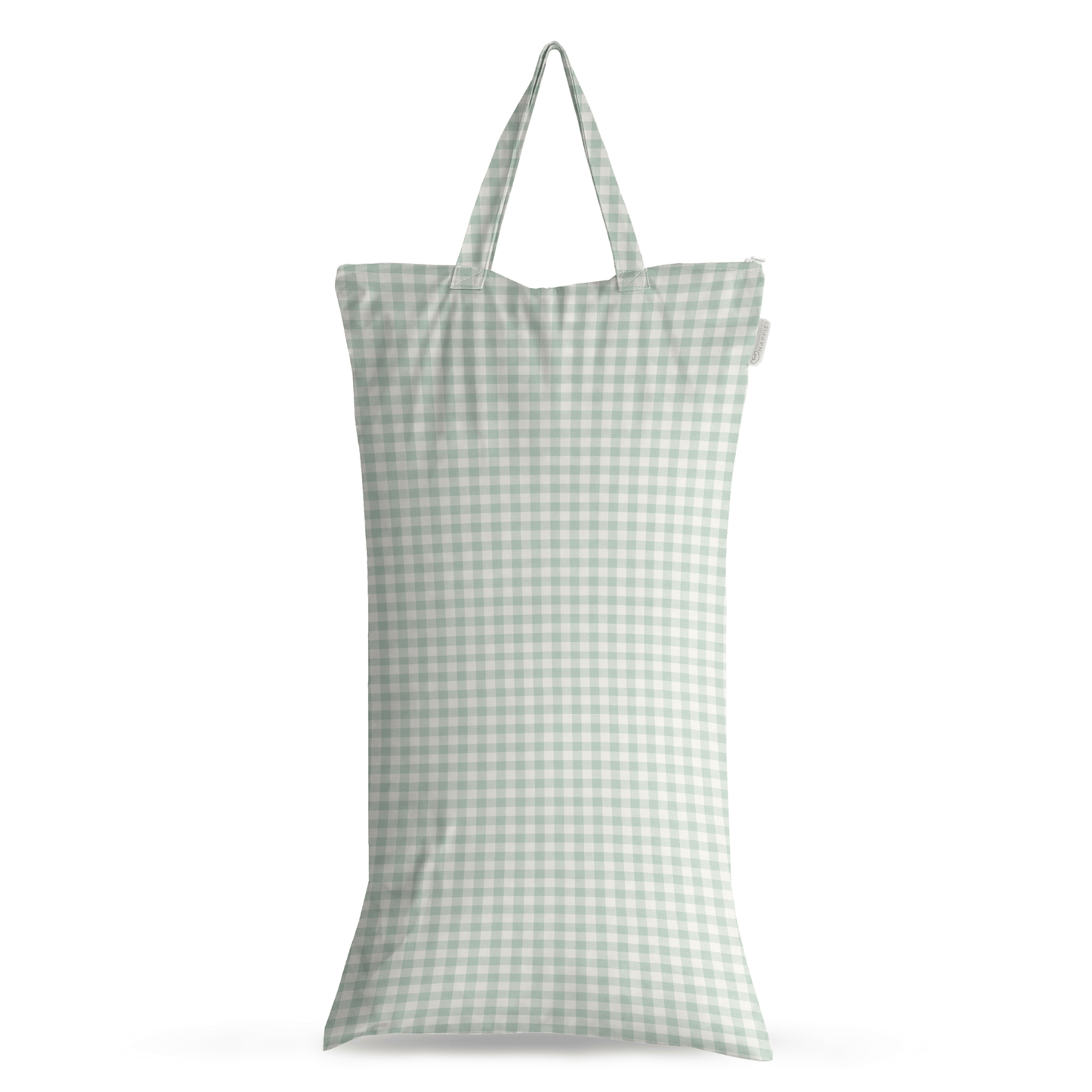 Modern Cloth Nappies - XL Wet Bag - Reusable Cloth Nappy Pail - Sage Gingham